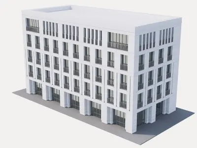 Luxury apartment Low-poly 3D model