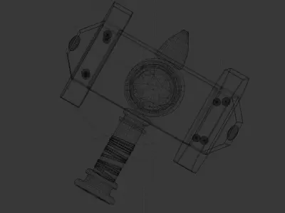 Marteau Free low-poly 3D model