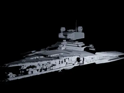 Victory 1 Class Star Destroyer - Star Wars 3D model
