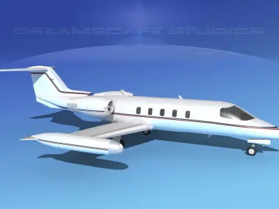 Gates Learjet 35 V09 3D model