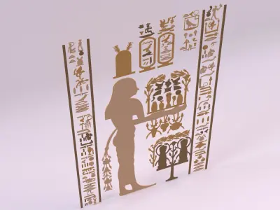 Egyptian Symbols - 011 Low-poly 3D model