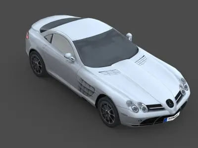 Mercedes-Benz SLR McLaren 2005 Free low-poly 3D model
