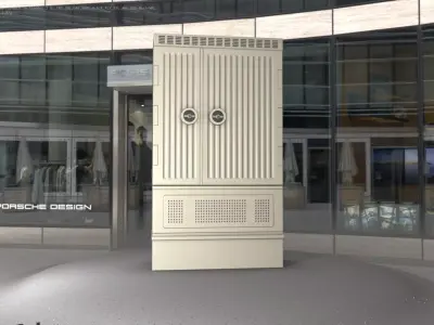 Electrical Distribution Cabinet 172 Low-poly 3D model