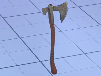 Axe Cratos PBR 3D Model 3D model
