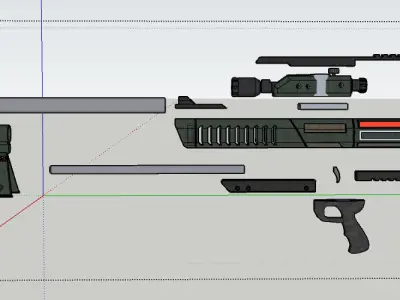 M-98 Widow Low-poly 3D model