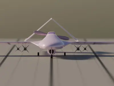 Bayraktar russian unmanned aerial vehicle 3D model