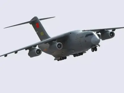 Xian Y20 Large Military Transport Aircraft 3D model