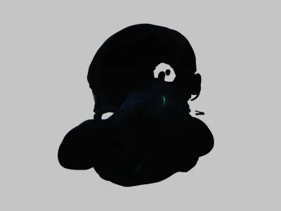 ALien Xenomorph Head Bust Low-poly 3D model purchase