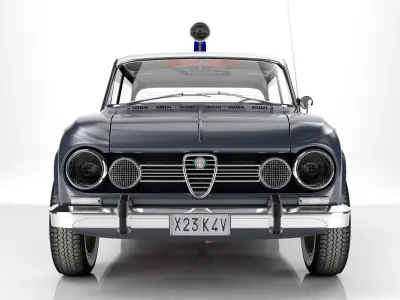 Alfa Romeo Giulia Nuova Super 1600 Carabinieri 1967 3D model