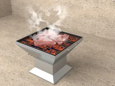 Barbecue Grill 3D model