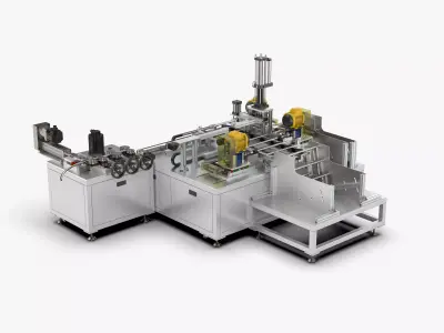 Automatic Tent Aluminum Seat Bending Machine 3D model