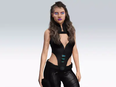 SCifi Character - Fully Rigged 3D Low-poly 3D model purchase