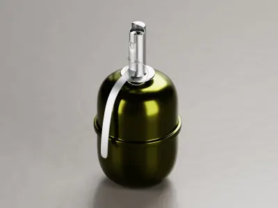 Hand Grenade 3D Model Low-poly 3D model