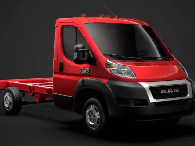 Ram Promaster Chassis Truck Single Cab 3450 WB 2020 3D model