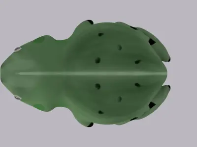 Chubby Frog simple 3D model