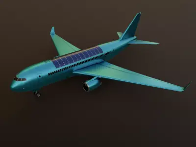 Electric Hybrid Aircraft 3D model