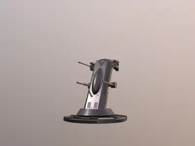 Sci Fi Turret  Low-poly 3D model