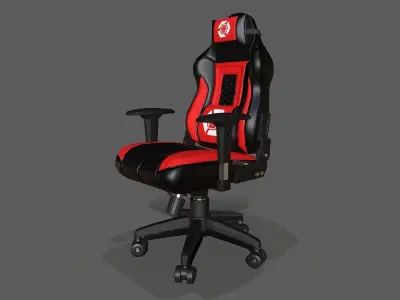Gamer chair Free low-poly 3D model