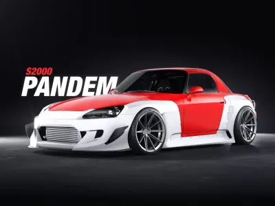 s2000 Pandem Bodykit 3D model