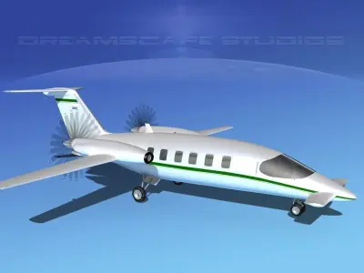 Piaggio Avanti P180 V06 3D model