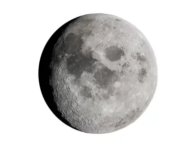 Moon 3D Model Low-poly 3D model