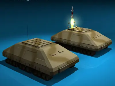 Missile tank 3D model