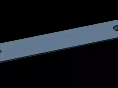 AIRBUS A320 OVERHEAD - BLANK LEFT PANEL 3D print model