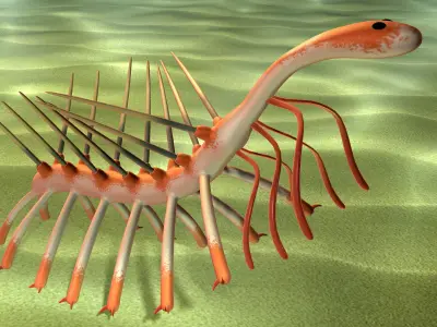 hallucigenia 3D model