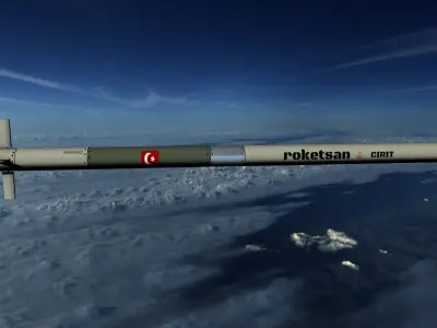 Roketsan Cirit 3 Missile Low-poly 3D model