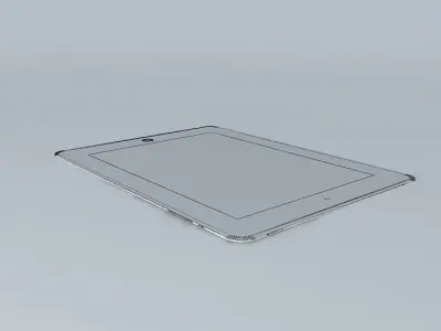 AAO flight schedules on IPad 2 Free 3D model