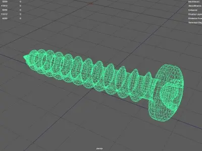 Phillips Head Screw 3D model