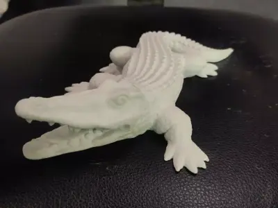 Crocodile hollow 3D print model