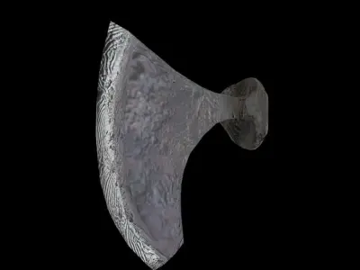 Axe Head Lowpoly Low-poly 3D model