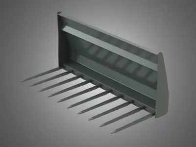 Manure Fork - Front Loader 3D model