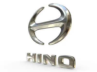 hino logo 3D model