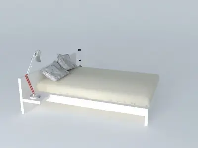 Simple bed Free 3D model order