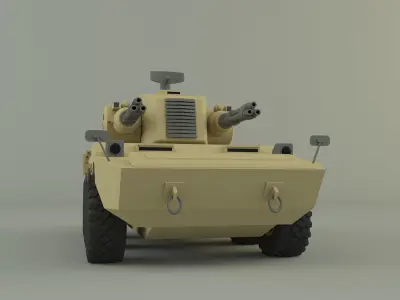 anti aircraft tank 3D model