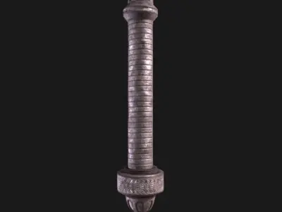 Medieval Mace Low-poly 3D model