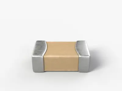 SMD Capacitor with 2K PBR textures 3D model