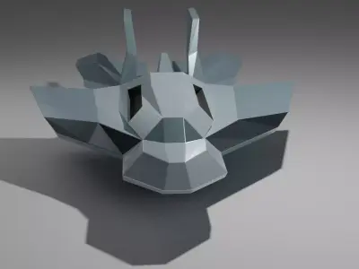 Aircraft JX Thunder 3d Model Low-poly 3D model