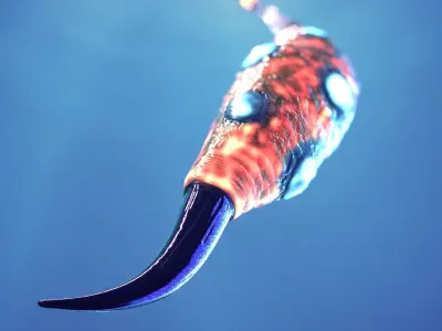 PBR Fantastic Medusa Animated and rigged lowpoly model  Low-poly 3D model