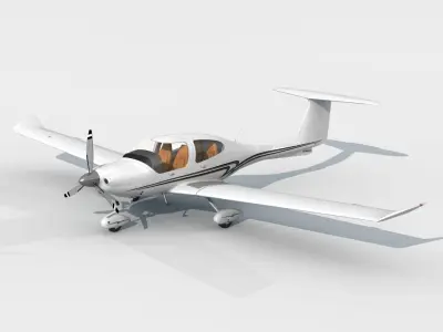 Diamond DA 40 3D model