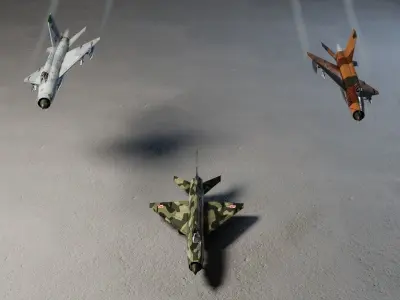 MIG-21 Fishbed - free Free low-poly 3D model