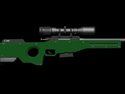 AWP Sniper Free 3D model