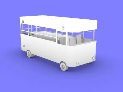 Electric Food Truck Free 3D print model