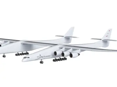 Stratolaunch Carrier Aircraft 3D Model 3D model