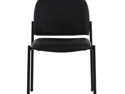 Bentonville Stackable Vinyl Seat Waiting Room Chair 3D model