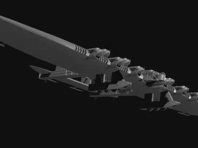 Kalinin K-7 Airplane 3D model