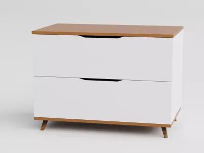 Modular Wooden Storage  Cabinet Pack Free low-poly 3D model
