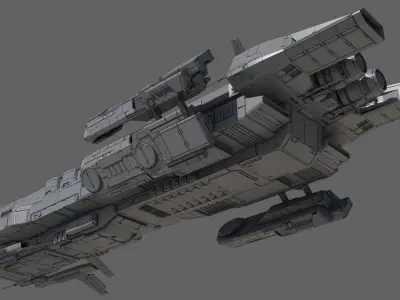 Battlecruiser Class A 3D model